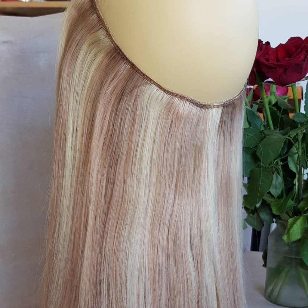 100% human hair Remy halo type extensions